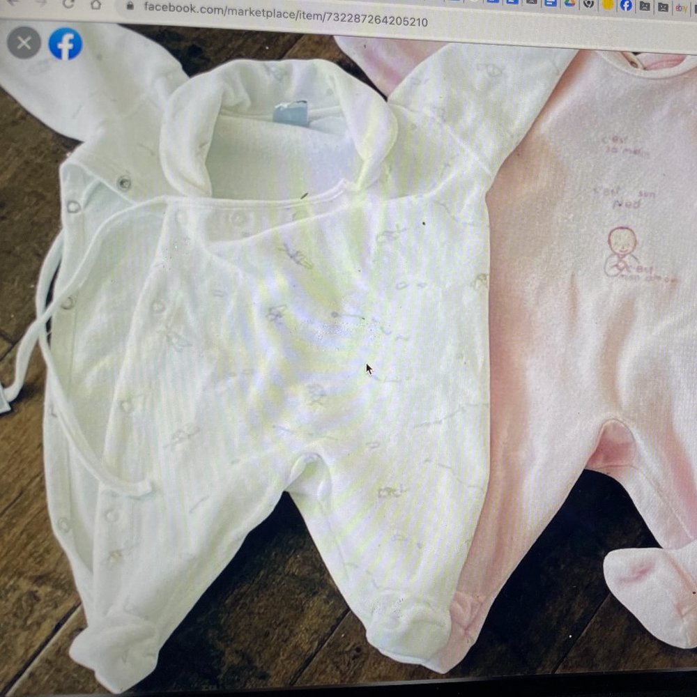 Authentic Petit Bateau infant onesie